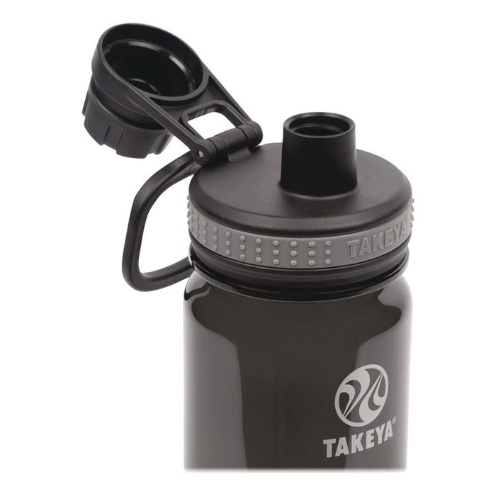 Tritan Plastic Water Bottle, 18 oz, 1 Royal Bottle, 1 Black Bottle, 2/Pack