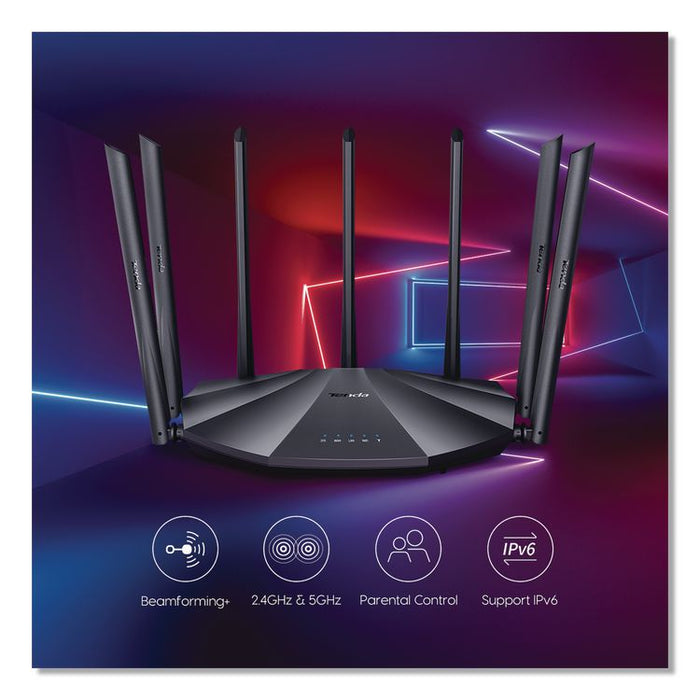 AC23 AC2100 Dual-Band Gigabit Wireless Router, 4 Ports, Dual-Band 2.4 GHz/5 GHz