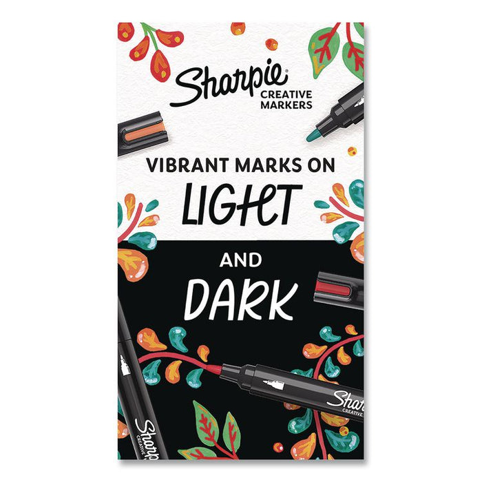 Creative Markers, Light Earth Tones, Bullet Tip, Assorted, 5/Pack