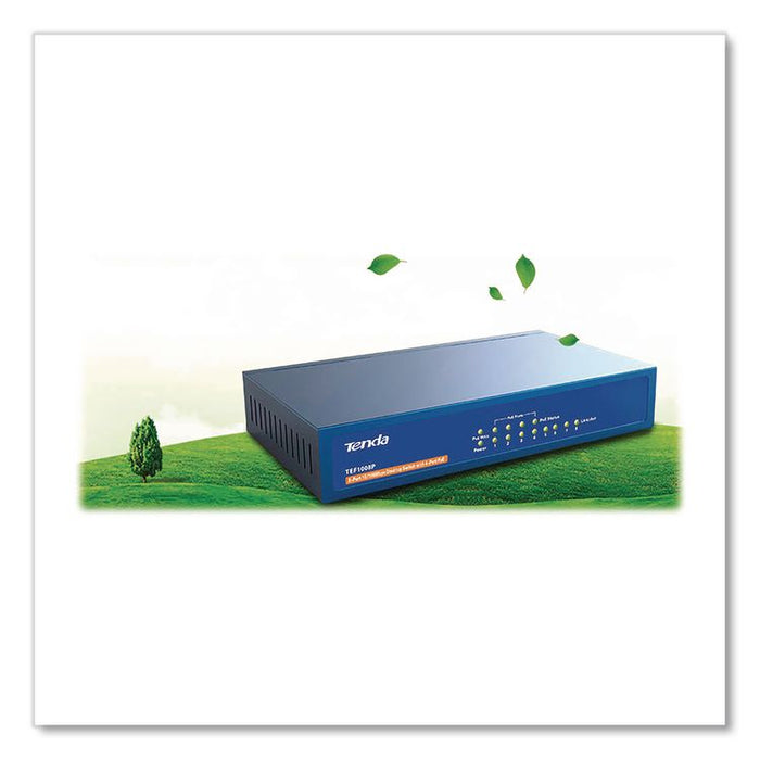 TEF1008P 10/100Mbps Ethernet Unmanaged Switch, 8 Ports