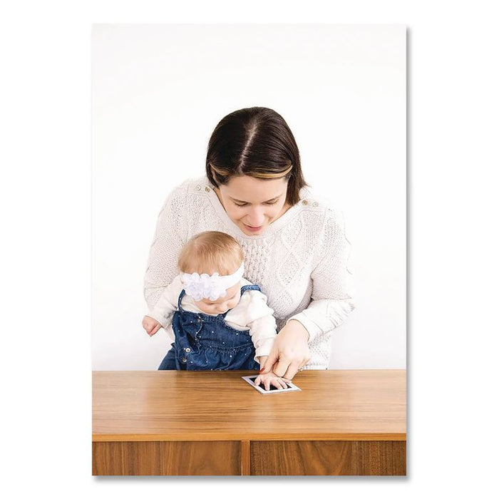 Babyprints Clean-Touch Ink Pad, Newborn Size Accommodates Hand/Feet Up to 2.25" x 3.5", Clean-Touch Ink Pad/(2) Imprint Cards