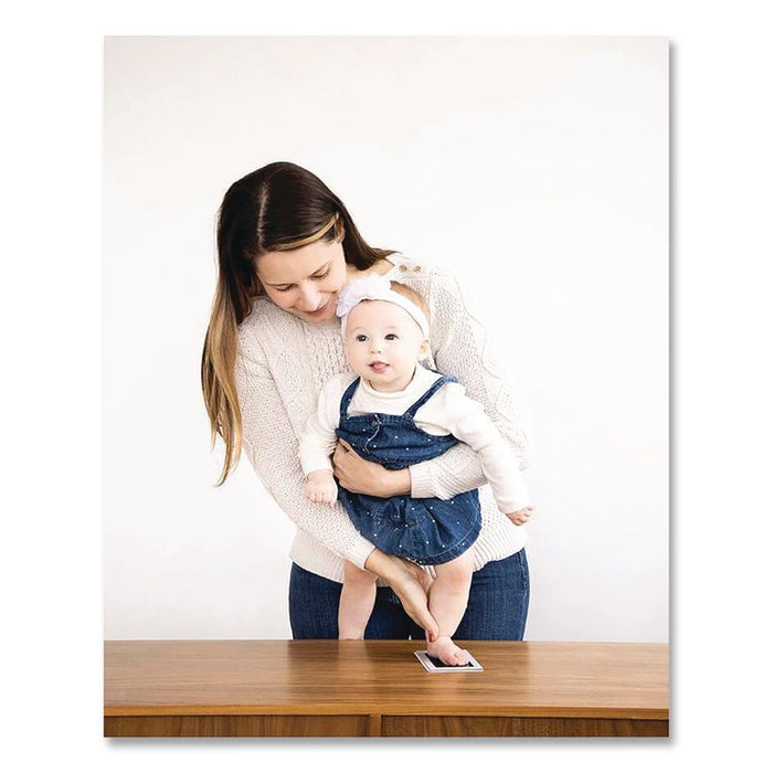 Babyprints Clean-Touch Ink Pad, Newborn Size Accommodates Hand/Feet Up to 2.25" x 3.5", Clean-Touch Ink Pad/(2) Imprint Cards