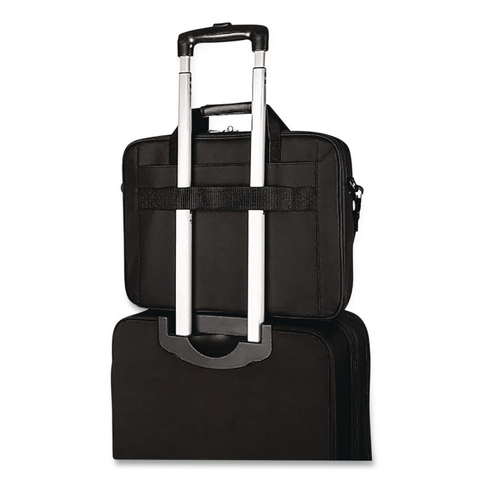 Classic Slim Laptop Briefcase, Fits Devices Up to 16", 16.75 x 3.25 x 12.8, Black