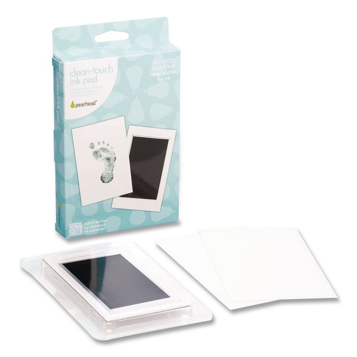 Babyprints Clean-Touch Ink Pad, Newborn Size Accommodates Hand/Feet Up to 2.25" x 3.5", Clean-Touch Ink Pad/(2) Imprint Cards
