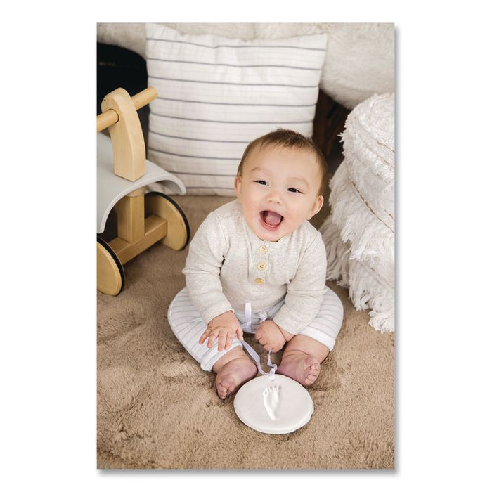 Babyprints Handprint or Footprint Keepsake Ornament Kit, 100% Baby Safe Impression Material/Shaping Ring/Ribbon/Pin