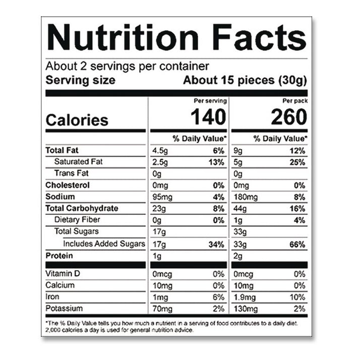 Chocolate Chip Crisps, 2 oz Bag, 24/Carton
