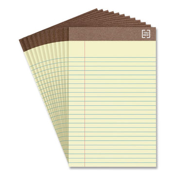 100% Recycled Notepads, Narrow Rule, (50) Canary Yellow 5 x 8 Sheets, Dozen