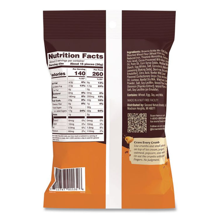 Salted Caramel Brownie Snack, 2 oz Bag, 24/Carton