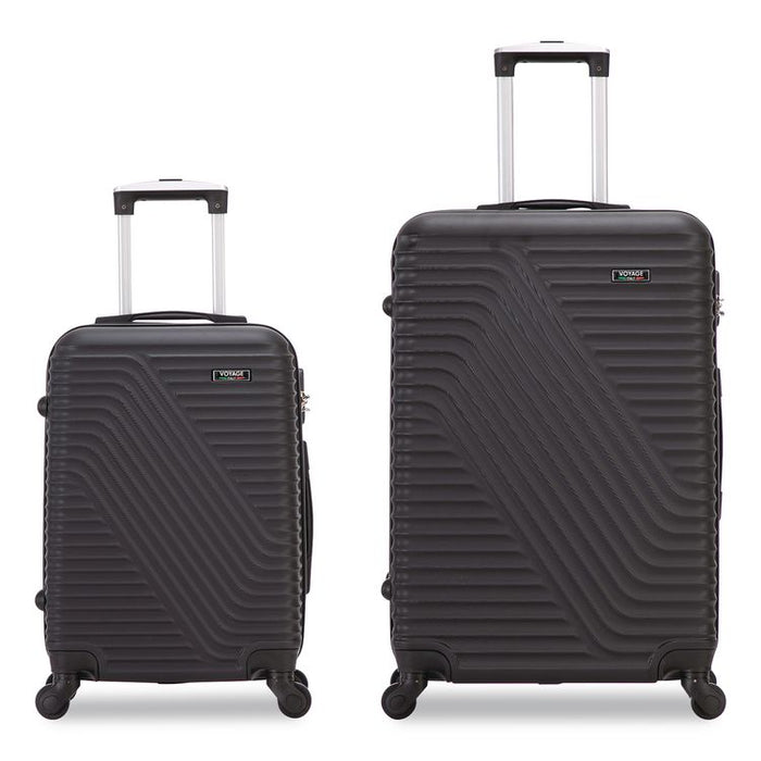 VOYAGE Vertice ABS 2-Piece Luggage Set, Black