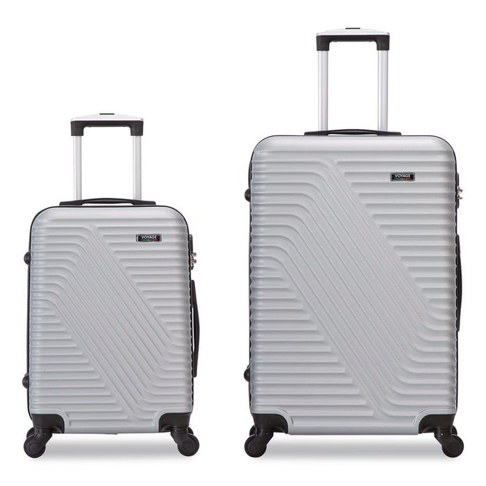 VOYAGE Vertice ABS 2-Piece Luggage Set, Silver