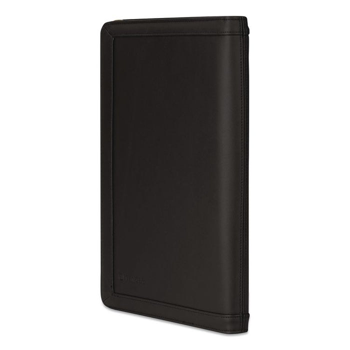 Amelie Polyester Padfolio with Zipper Closure, 8.5 x 11 Pad, 10.2 x 13, Zipper Closure, Black