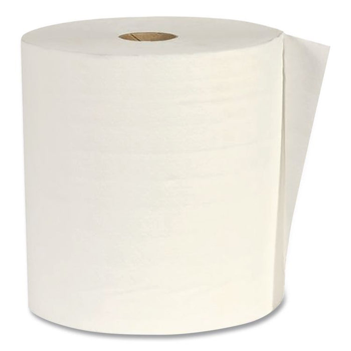 Hardwound Paper Towels, 1-Ply, 7.87" x 800 ft, White, 6/Carton