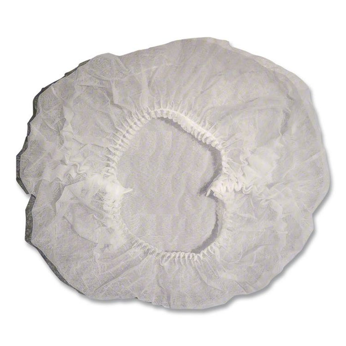 BC Series Bouffant Caps, Polypropylene, 21", White, 1,000/Carton