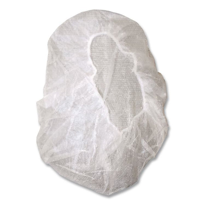 BC Series Bouffant Caps, Polypropylene, 24", White, 1,000/Carton