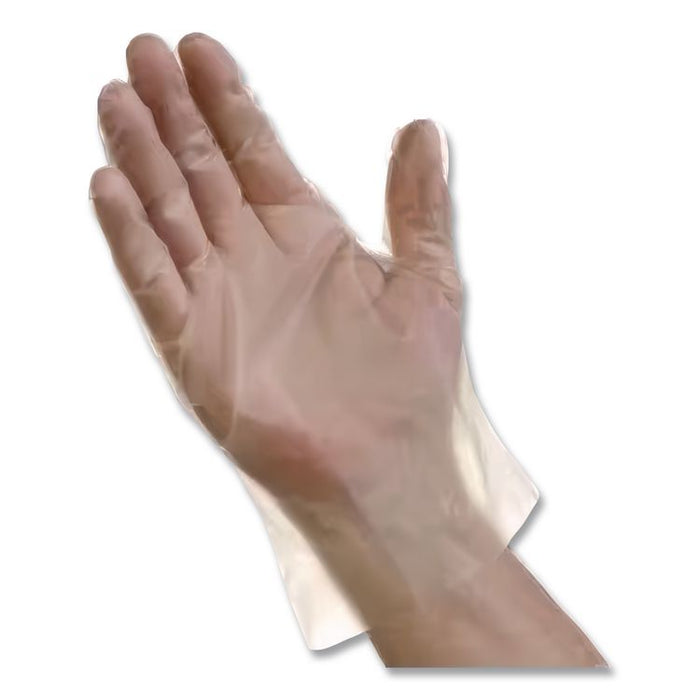 EconoFit Plus Polyethylene Gloves, Powder-Free, Small, Clear, 200/Box, 10 Boxes/Carton