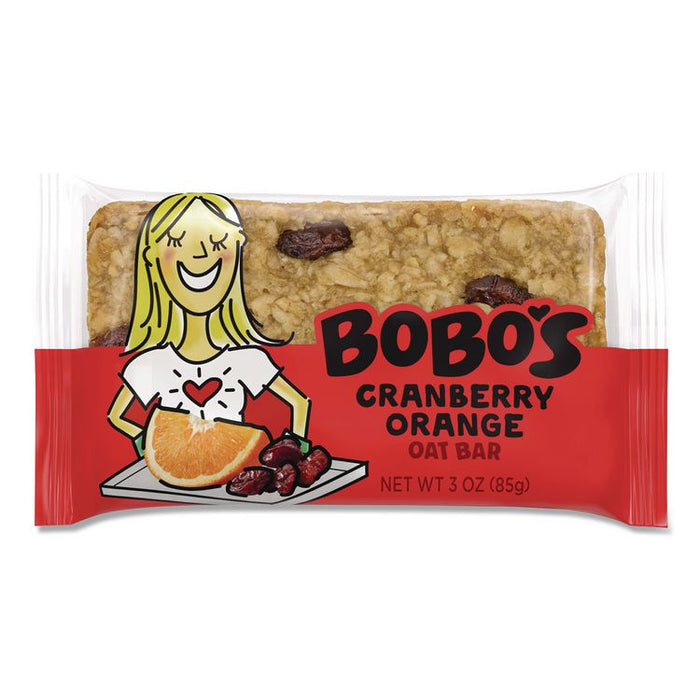 Oatmeal Bars, Cranberry Orange, 3 oz Individually Wrapped, 12/Box