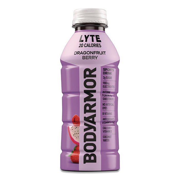 LYTE Sports Drink, Dragonfruit Berry, 16 oz Bottle, 12/Pack