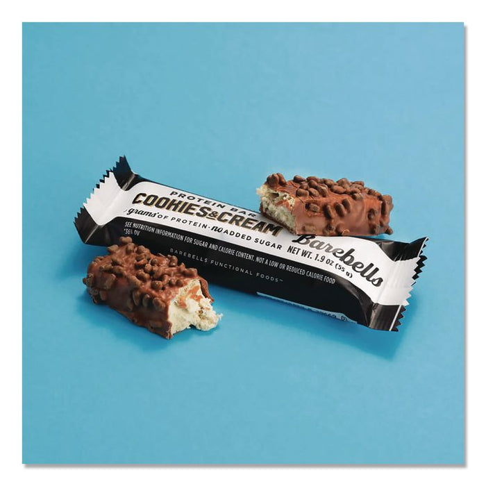 Cookies and Cream Protein Bars, 1.9 oz Individually Wrapped, 12/Box