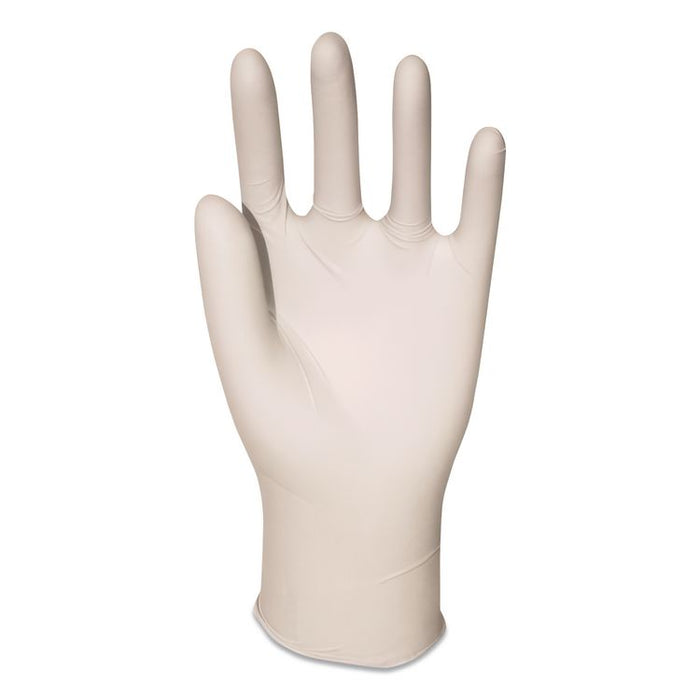 L5101 Series Lightly Powdered Latex Gloves, Large, 4 mil Thick, 9" Long, Cream, 100/Box
