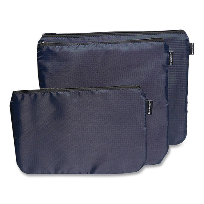 Six-Piece Travel Pouch Set, 12.2 x 1.97 x 9.65, Blue