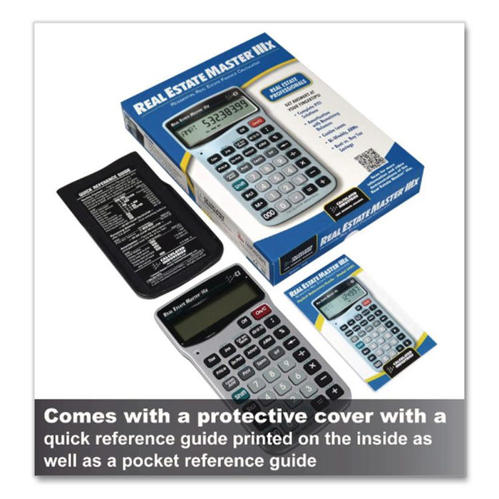 Master 3405 Real Estate and Mortgage Calculator, 9-Digit LCD