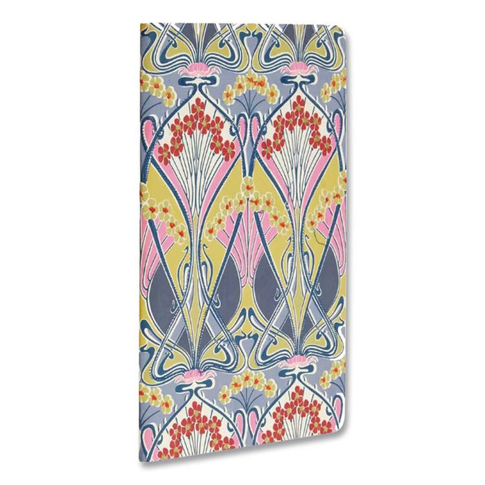 Liberty London Embroidered Cover Journal, Ianthe Bloom Artwork, Medium/College Rule, Multicolor Cover, (50) 10 x 7 Sheets