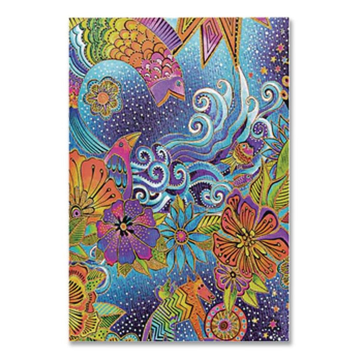 Paperblanks Hardcover Journal, Laurel Burch Celestial Magic Artwork, Medium/College Rule, Multicolor Cover, (72) 9 x 7 Sheets