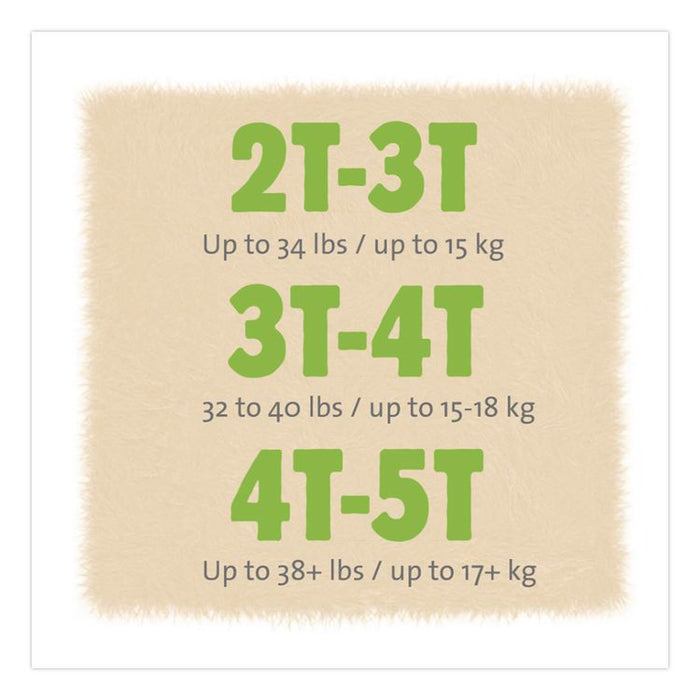CutiePants Refastenable Training Pants for Girls, Size 3T-4T, 32 lbs to 40 lbs, 92/Carton