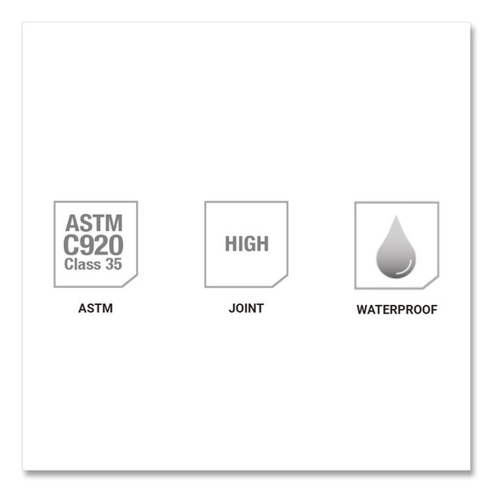 Premium Polyurethane Construction Adhesive Sealant, 10.1 oz Capsule/Cartridge, Black