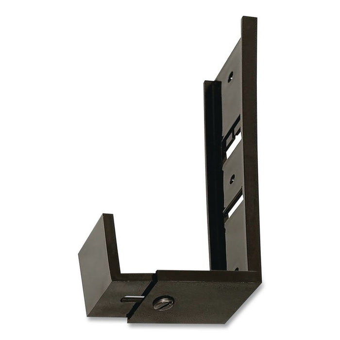 Partition Brackets for Wall Files and File Pockets, Compatible with 1.5" to 2.5" Thick Walls, Black, Pair
