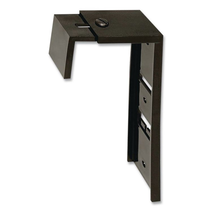 Partition Brackets for Wall Files and File Pockets, Compatible with 1.5" to 2.5" Thick Walls, Black, Pair