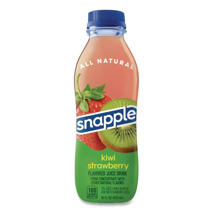 Flavored Juice Drink, Strawberry Kiwi, 16 oz Bottle, 24/Carton