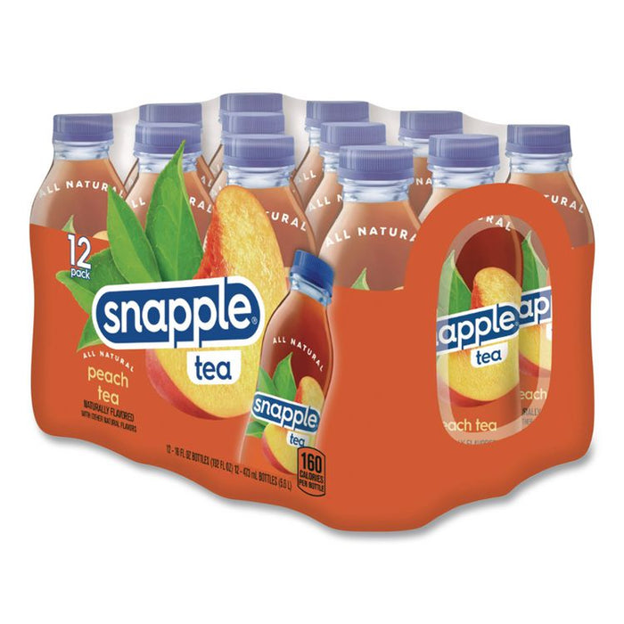 Flavored Tea, Peach, 16 oz Bottle, 24/Carton