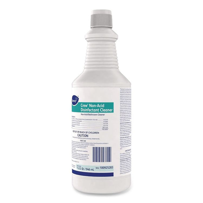 Crew Restroom Floor and Surface Non-Acid Disinfectant Cleaner Empty Spray Bottle, 32 oz, Clear