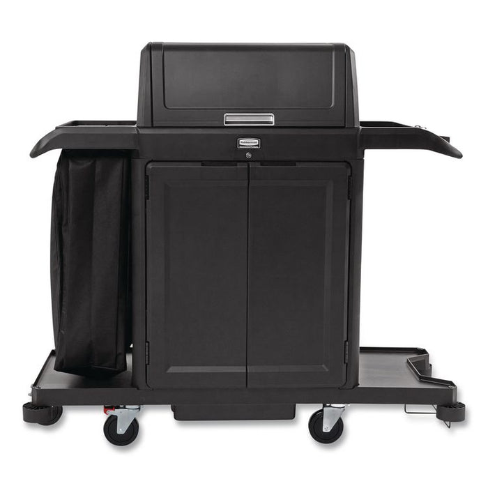 Locking Door Kit, for Rubbermaid Commercial 2202581/2202527/2202585, Resin, Black