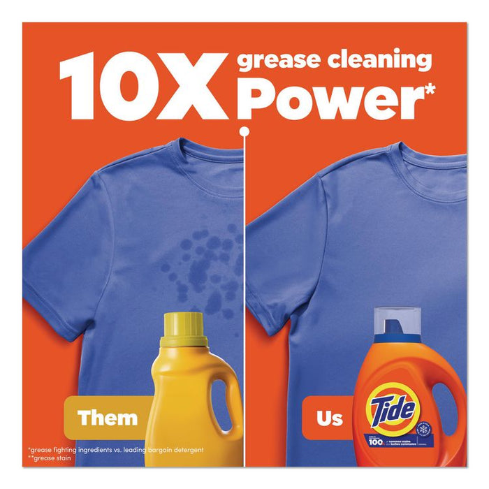 HE Liquid Laundry Detergent, Tide Original Scent, 10 oz Bottle, 12/Carton