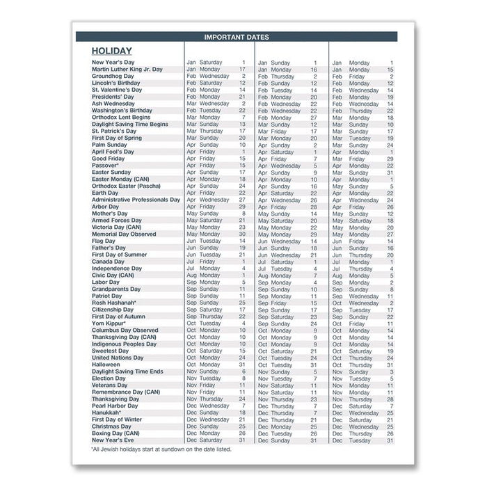 Recycled Academic Monthly Appointment Planner, 11 x 8.5, Charcoal Gray Cover, 14-Month: July 2025 to Aug 2026