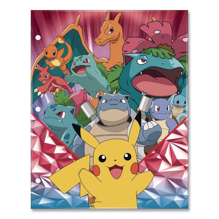 Licensed Two-Pocket Folder, Pokeman, Side: 3-Hole Punched, Accommodates (50) 11 x 8.5 Sheets, Multicolor