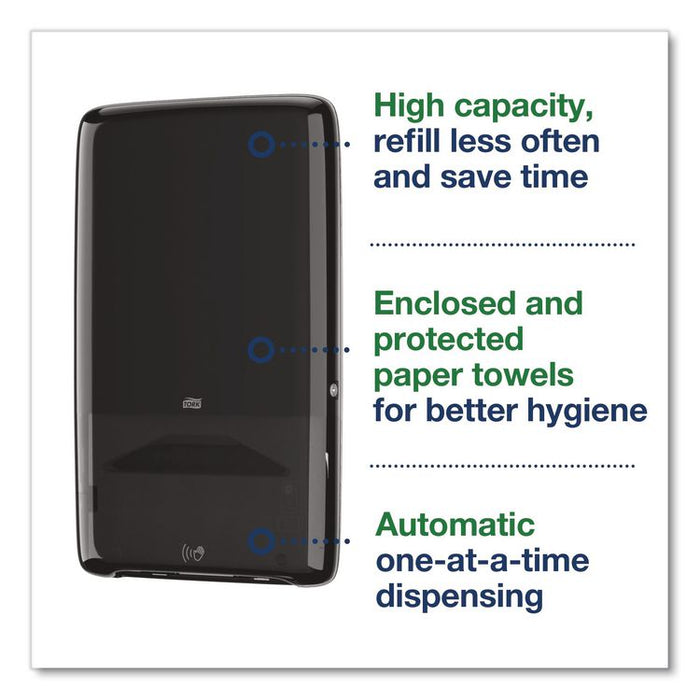 PeakServe Automatic Continuous Paper Hand Towel Dispenser, 14.47 x 4.04 x 25.15, Black