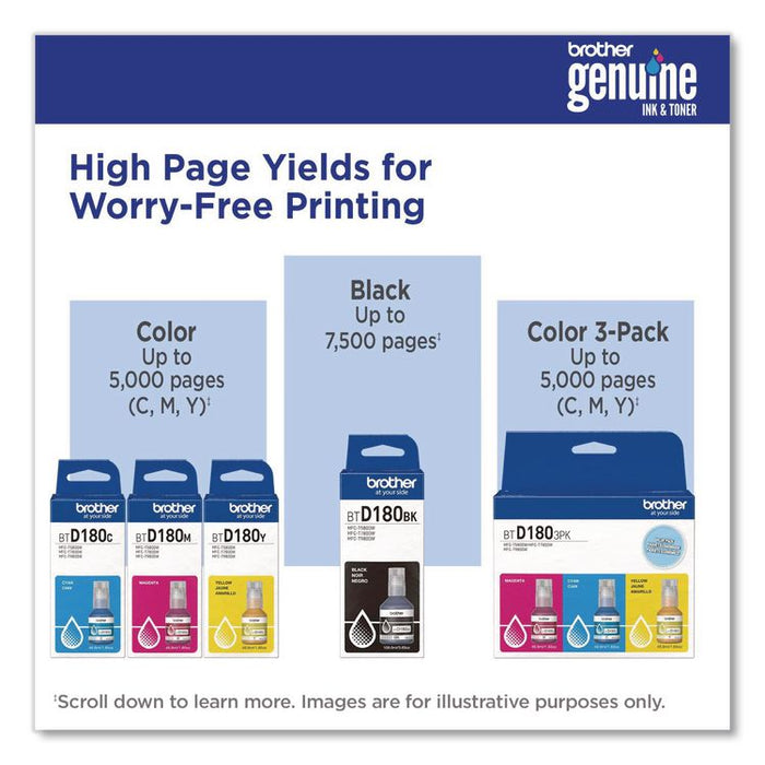 BTD180 INKvestment, High-Yield Ink, 5,000 Page-Yield, Magenta