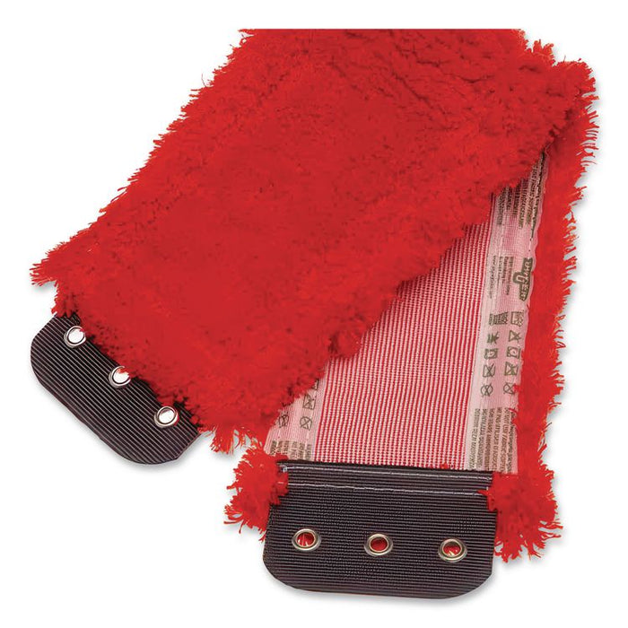 SmartColor MicroMop 15.0, Microfiber, Heavy-Duty, 16 x 5, Red, 5/Pack