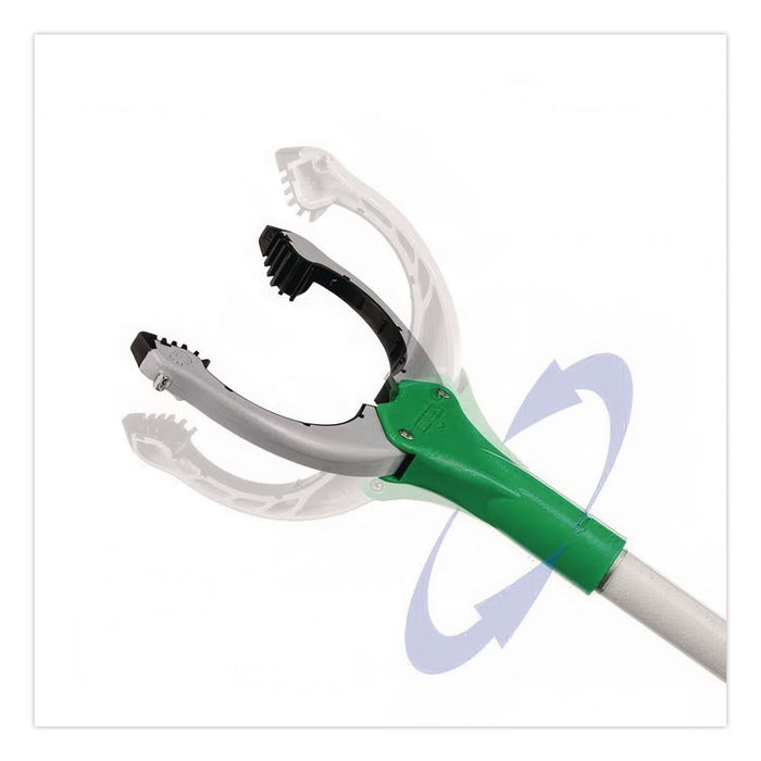 Nifty Nabber Trigger-Grip Extension Arm, 3 ft, Silver/Green
