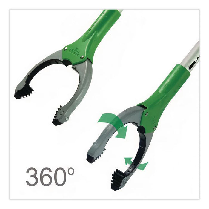 Nifty Nabber Trigger-Grip Extension Arm, 3 ft, Silver/Green