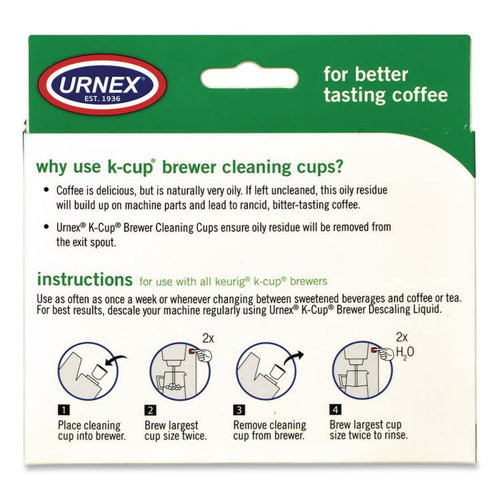 CleanCup Coffee Pod Brewer Cleaning Cups, 0.25 oz Cup, 5/Pack