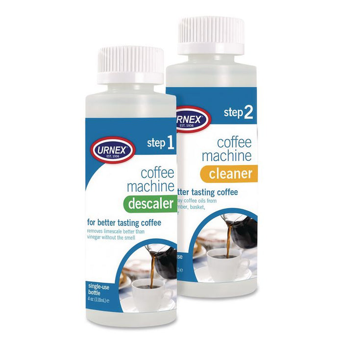 Coffee Machine Descaling and Cleaning Kit, 4 oz Descaler and 4 oz Cleaner