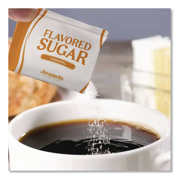 Flavored Sugar, Caramel, 0.08 oz Packet, 1,000/Carton