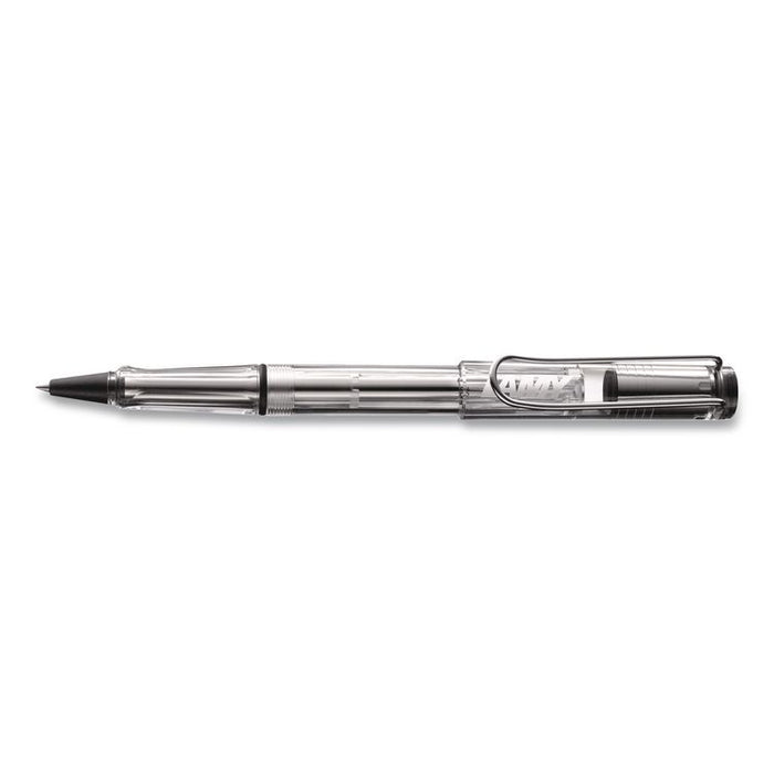 safari Rollerball Pen, Stick, Medium, Black Ink, Vista Transparent/Black Barrel
