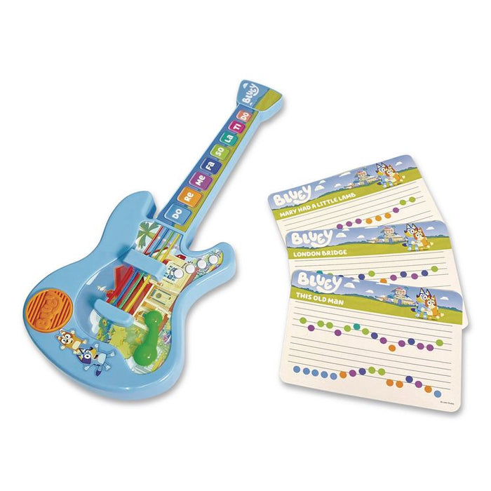Music Time Band Electronic Guitar, Ages 3 and Up, Blue/Orange/Green