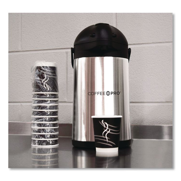 Stainless Steel Airpot, 192 oz, Silver/Black