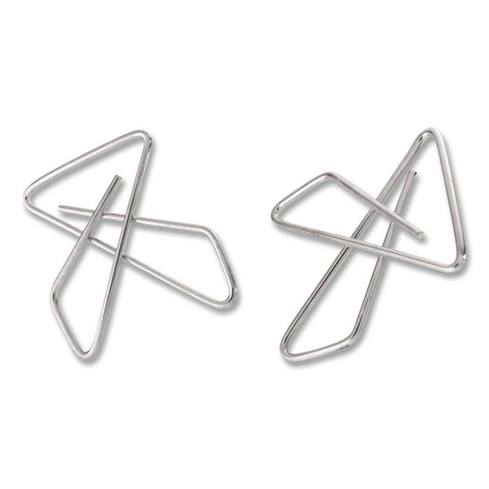 OIC Ideal Butterfly Clamps, #2, Silver, 50/Box